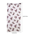 thumbnail image 2 of Cortina transparente para ventana con estampado de rosas románticas de 1x2m para hogar, Hotel, balcón decorativo, cortina transparente (púrpura), 2 of 8