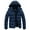Navy, variant on Men's Hooded Winter Coat Warm Puffer Jacket Thicken Quilted Jacket Black X-Large