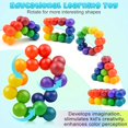 thumbnail image 2 of One Unique Non-Magnetic Plastic 3D DIY Educational Magic Cube Ball - Infinity Cubes with Puzzle, Vent Toy Functions and New Strange Design, 2 of 5