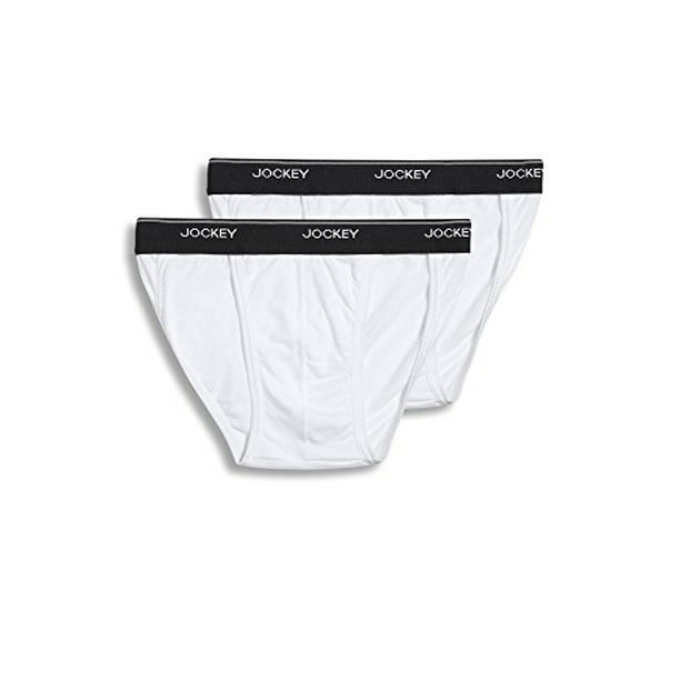 Jockey - Jockey Men's Underwear Elance String Bikini - 2 Pack, White, S ...