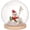 Shape03, variant on Glass Dome Cover Decorative Display Case Cloche Bell Jar Terrarium with Wood Base Black 125x115mm