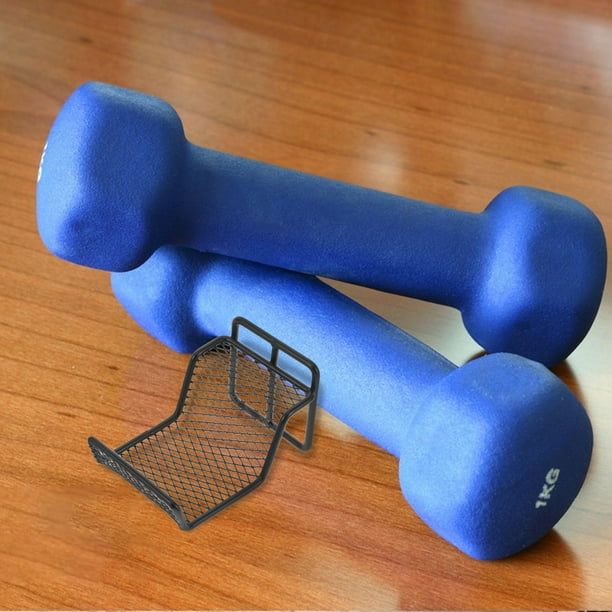 Raindrops Rack Vertical Para Mancuernas Color Negro Con Estructura Duradera Para Gimnasio En Casa