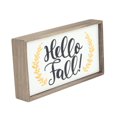 thumbnail image 4 of Way to Celebrate Harvest Ceramic Wood Block, Hello Fall, 4 of 5