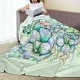 thumbnail image 6 of Pofeuu Succulent Print Ultra-Soft Micro Fleece Blanket,for Bed Or Sofa,All Season Throw Blankets Flannel Blanket-80"x60", 6 of 7