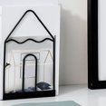 thumbnail image 3 of 1 Pair Bookends Book Stand Holder Desk Office Magazine Organizer Non-Slip Shelf Holder Black, 3 of 5