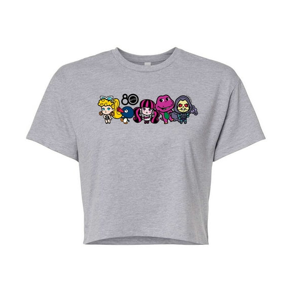 Mattel - 80Th Lineup Color  - Juniors Cropped Graphic T-Shirt