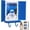 #A03-Blue, variant on Mediterranean Window Photo & Key Holder, Personalized Photo Key Holder & Hooks, Wall-Mounted Rustic Shutter Organizer with Floating Shelf, Home Decor for Entryway, Hallway, Living Room