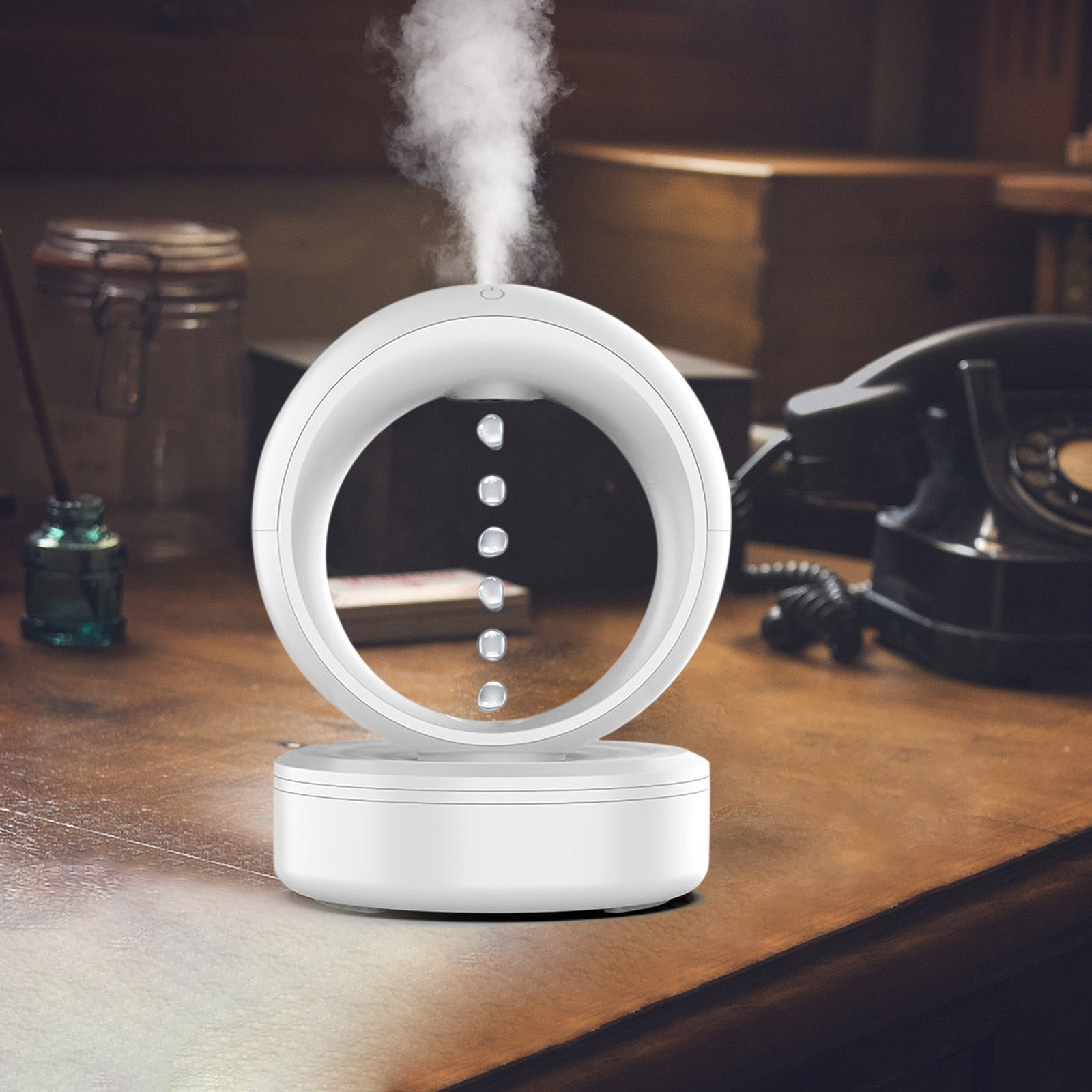 Cool Mist Humidifiers for Bedroom,Backflow Anti-Gravity Humidifier with Colored Lights, Aromatherapy Diffuser,Auto Shut-off and BPA-Free for Safety