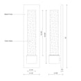 thumbnail image 2 of EW48212-BK-Kuzco Lighting-Copenhagen - 11W LED Outdoor Wall Mount-14.63 Inches Tall and 2.5 Inches Wide, 2 of 2