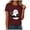 ZZ01-Wine, variant on COMVALUE Women's Halloween Black Cat Pumpkin Art Print Crew Neck Short Sleeve T-Shirt (Yellow, M)