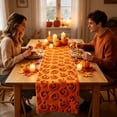 thumbnail image 6 of Dpityserensio Halloween Table Runner 13x72 Inch, Ghost Pumpkin Decoration for Dining Table Kitchen Party, Polyester Fall Harvest Home Decor, 6 of 9