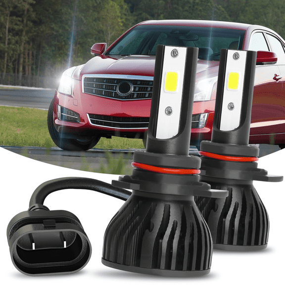 For Cadillac ATS 2013-2019 - 9012 LED Headlight 6000K White Bulbs High/Low Beam