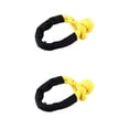 thumbnail image 4 of Scienceny Cuerda de tracción de anillo de mosquetón de grillete resistente Cuerdas de remolque de correa de camión portátil de enganche Amarillo 2piezas, 4 of 6