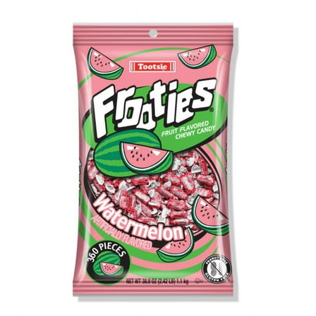 Watermelon Frooties - Tootsie Roll Chewy Candy - 360 Piece Count, 38.8 oz Bag(two pack)
