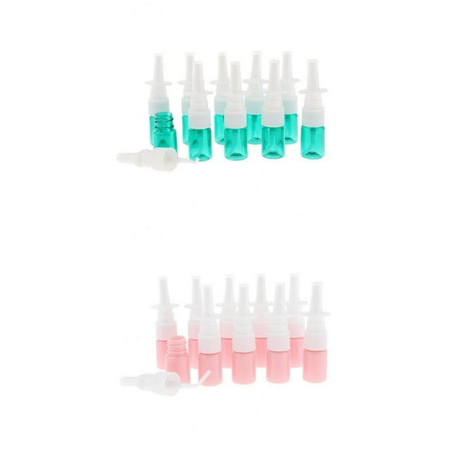 pieza De 20 Viales De Contenedor De Nasal Recargables Para Viajes De Oficina en hogar De 5 Ml