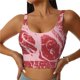 thumbnail image 1 of Balery Striped Meat Sujetadores deportivos con espalda cruzada para mujer, acolchados, sin costuras, de alto impacto, ideales para yoga, gimnasio, entrenamiento y fitness.-Medium, 1 of 8