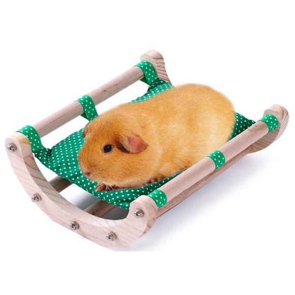Hamster Bed Rocking Wood: Detachable Small Animal Bed Guinea Pig Bed for Cage