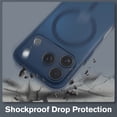 thumbnail image 7 of Vena For Apple iPhone 17 Pro / iPhone 18 Pro Case Magsafe, Magnetic Shockproof Translucent Back Slim Protective Phone Case, Blue, 7 of 7