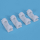 thumbnail image 3 of 100 piezas de abrazadera de fijación de alambre, soporte transparente para escritorio, dispositivo de sujeción de cable, clips de cable USB, organizador de soporte (blanco), 3 of 7