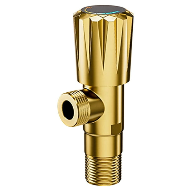 Válvula para grifo de lavabo de baño, válvula de agua fría y caliente, de cierre, inodoro, lavabo, eficiente, conector de 1/2 pulgada,