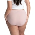 thumbnail image 4 of Fit for Me by Fruit of the Loom Women's Plus Size Cotton Brief Panties, Soft Comfort Waistband, Full Coverage, Multipacks, Sizes 1X–5X, 4 of 8