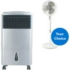 KuulAire Portable Evaporative Cooling Unit with 175 sq ft Cooling Capacity, Black PACKA44 & Bonus Misting Fan Value Bundle
