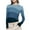 Navy, variant on Luxalzxs Women's Fashion Casual Long Sleeve Gradient Color Round Neck T-Shirt Basic Y2K Tight Slim Fit Workout Yoga Shirt