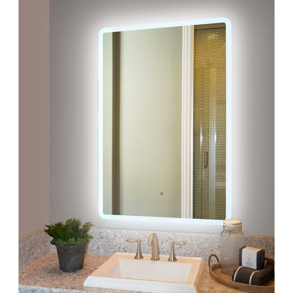 innociUSA Helios Rounded Arc Corner Rectangle LED Wall Mount Lighted