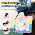 thumbnail image 4 of 3in1 Rotating Stand Case for iPad Pro 11 inch 4th/3rd/2nd Gen (2022/2021/2020) with Hand/Shoulder Strap, Shockproof Rugged, Black, 4 of 7