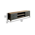 thumbnail image 4 of 60" Wooden TV Stand With 4 Drawers and 2 Open Shelves In Gray, 4 of 4