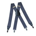 thumbnail image 3 of Segolike Suspenders for Men 4 Clips Elastic Straps 1.38 Inches Wide Solid Color Adjustable Heavy Duty Pants Brace Adult for Work Womens, 3 of 7