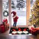 thumbnail image 4 of Uuiauoio Christmas Themed Floor Mat with Non-Slip Backing, Absorbent Bathroom and Kitchen Rug for Holiday Decor, Mat for Doorway and Living Room, 4 of 6