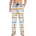 thumbnail image 4 of GZHJMY Note Stripes Pajama Pants For Men, Men's Separate Bottoms, Lounge Pants with Pockets, Christmas New Year Birthday Gifts, Medium, Christmas New Year Birthday Gifts, Medium, 4 of 7