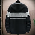 thumbnail image 3 of Ixbnca Mens Fleece Jacket Full Zip Hoodies Sherpa Lined Knitted Thick Cardigan Sweaters Outerwear Coat, 3 of 3