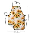 thumbnail image 4 of Naloa 1Pack Adjustable Bib Apron Waterdrop Resistant Cooking Kitchen Aprons for Women Men Chef, Sunflower 5 Print, 4 of 5