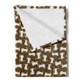 thumbnail image 2 of Kittens Soft Flannel Fleece Throw Blanket, Funny Cartoon Style Cat Animal Lover's Favourite Theme, Cozy Plush for Indoor and Outdoor Use, 50" x 60", Dark Cocoa White, by Ambesonne, 2 of 5