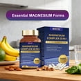 thumbnail image 6 of 12‑in‑1 High Absorption Magnesium Complex 700mg Capsules, Multi Magnesium Supplement for Sleep, Bone Muscle & Immune Health, Daily Mineral for Adults Seniors, 120 Count, 6 of 8