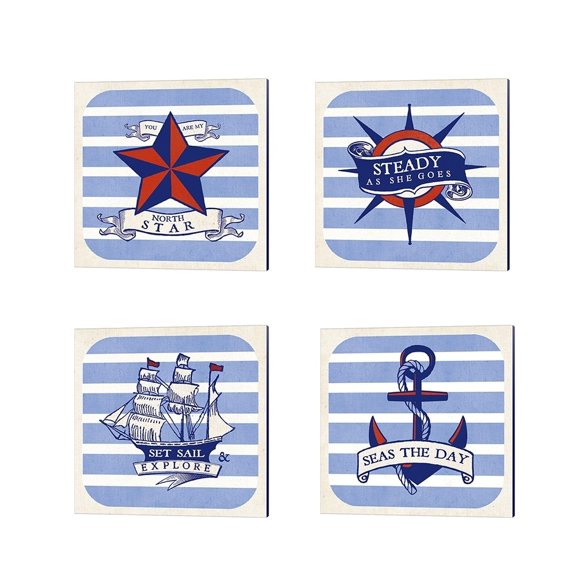 Metaverse Studio Mousseau 'On the Coast' Canvas Art (Set of 4)
