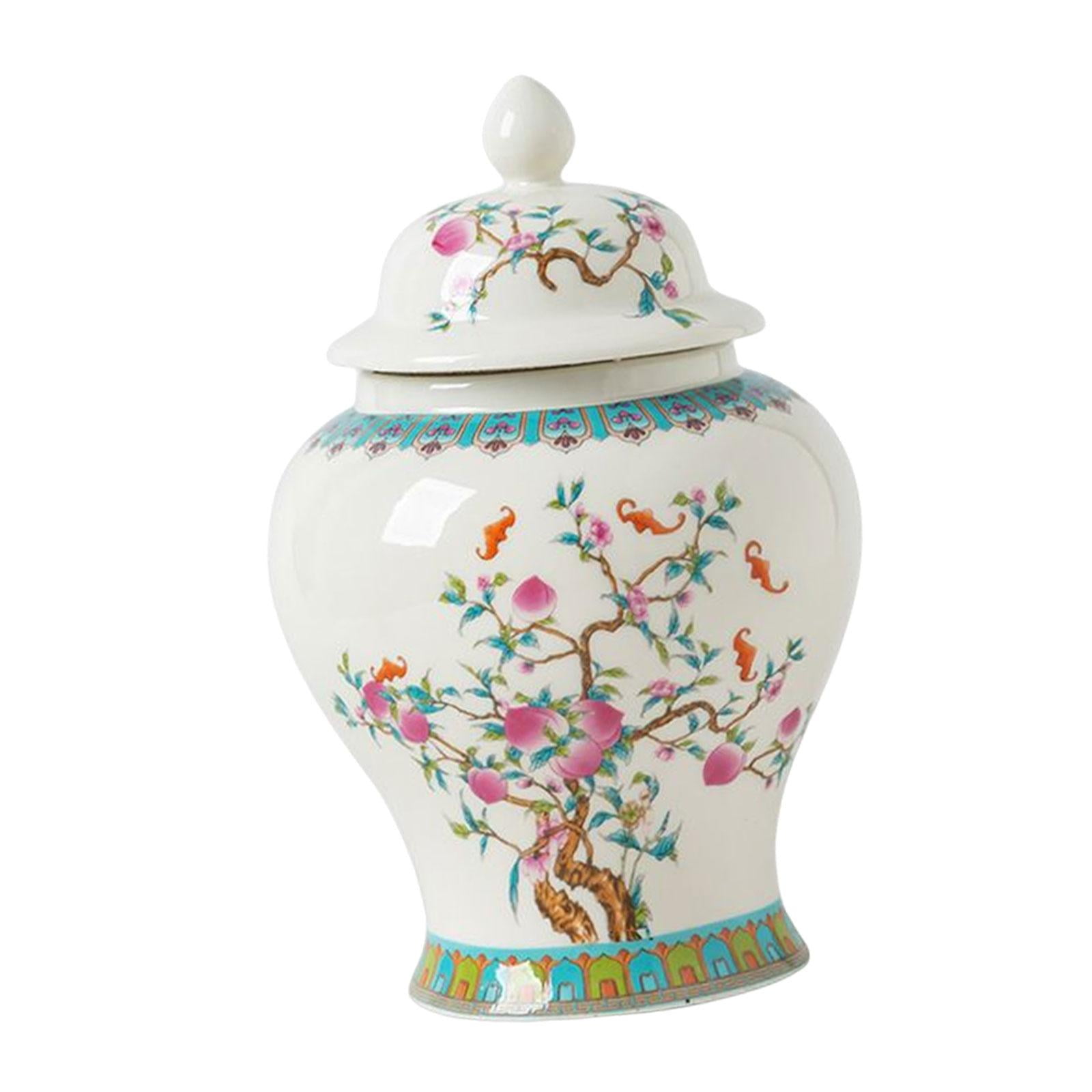 7" Ceramic Ginger Jar Vase Storage Jar Ancient Chinese Style for Candy