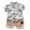 Gray, variant on IROINNID Toddler Boy's Short Sleeve Cartoon Pattern Tops With Shorts Set