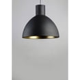 thumbnail image 3 of Maxim 11024BKGLD 13.75 in. Cora 1-Light Pendant Ceiling Light, Black & Gold, 3 of 5