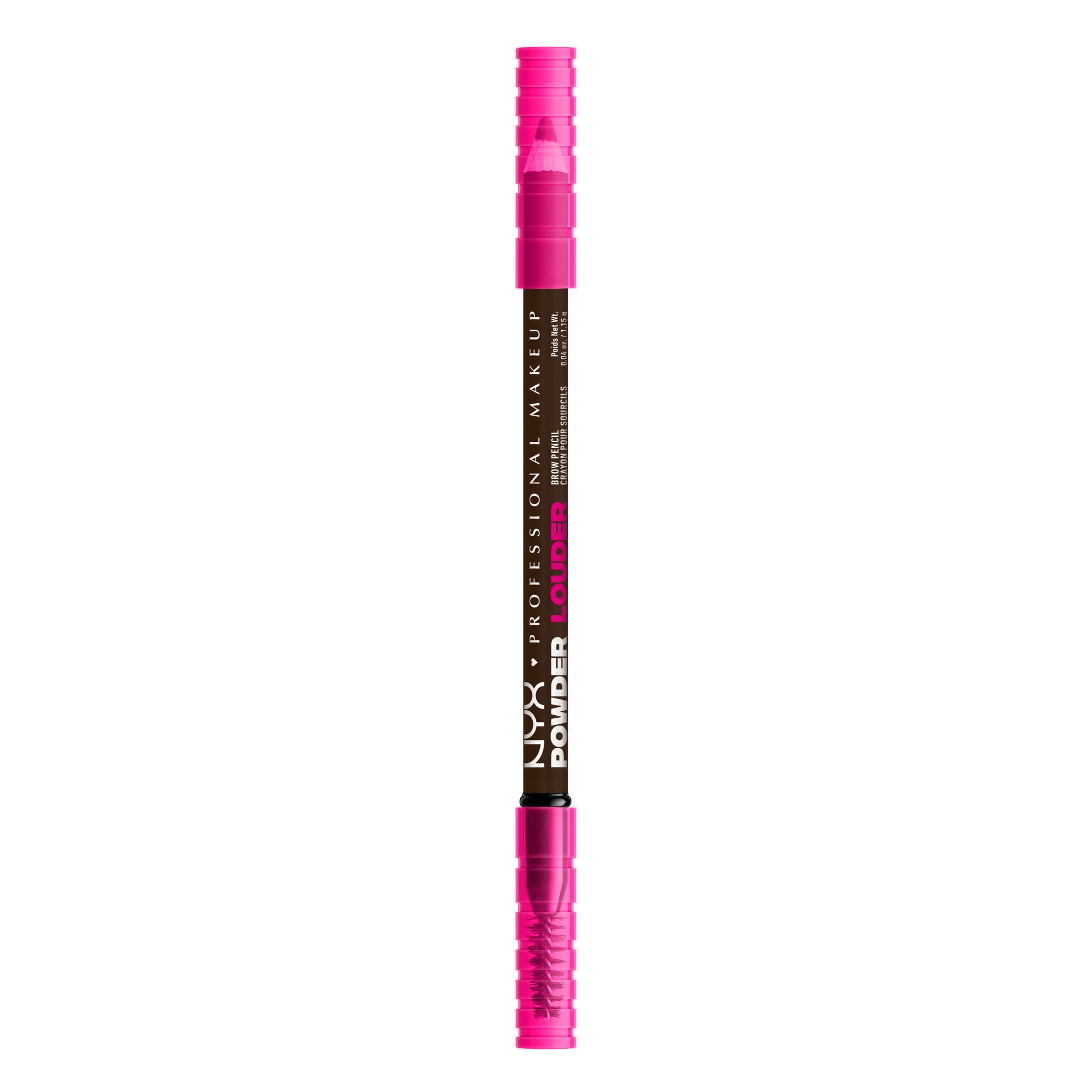 (3 pack) NYX Professional Makeup Brow Powder Louder, Brow Pencil, Deep Brown, 1 Count, Deep Brown, 0.04 oz
