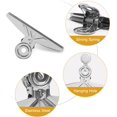 thumbnail image 4 of Clips Bulldog Extra Grandes - 2 Abrazaderas de Clip de Papel para Carpeta XL de Acero Inoxidable Jumbo de 20 cm para Oficina (, 7 7/8 Pulgadas), 4 of 5