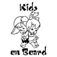 thumbnail image 4 of HEVIRGO Cartoon Kids on Board Reflective Car-Styling Vehicle Decals Sticker Decoration, 4 of 4
