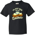 thumbnail image 3 of Inktastic Hanukkah Funny Here for Latkes Youth T-Shirt, 3 of 5