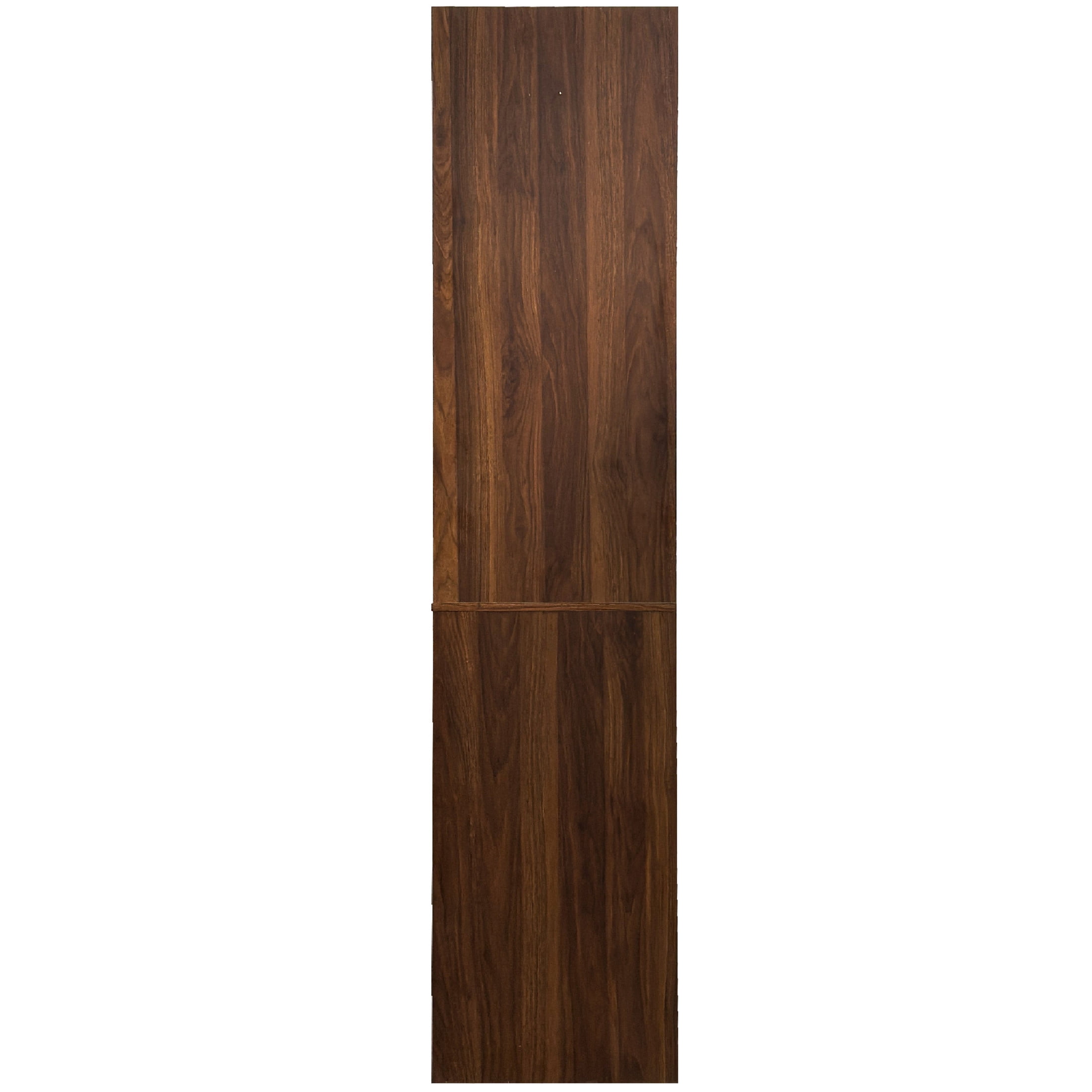 Noble House 70.87" Farmhouse Kitchen Pantry Cabinet with Glass Doors, 10-Bottle Wine Rack & Pull-Out Shelf, Walnut