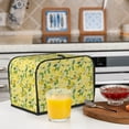 thumbnail image 5 of KLL Lemon (2) Print 2 Slice Toaster Dust Covers Kitchen Small Appliance Cover with 2 Pockets,Can hold Jam Spreader Knife & Toaster Tongs (11.4 x 7.9 x 7.5), 5 of 6