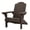 Brown, variant on Keter Kiawah Adirondack Resin All Weather Patio Fire Pit Chair with Cup Holder, Teal