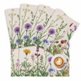 thumbnail image 2 of Spring Pastoral Flower Wildflower on Beige Linen Placemats Set of 4,Wipeable Washable Table Mats for Dining Tables, Farm Herb Place Mats for Kitchen Event Party Tabletop Decor, 2 of 9