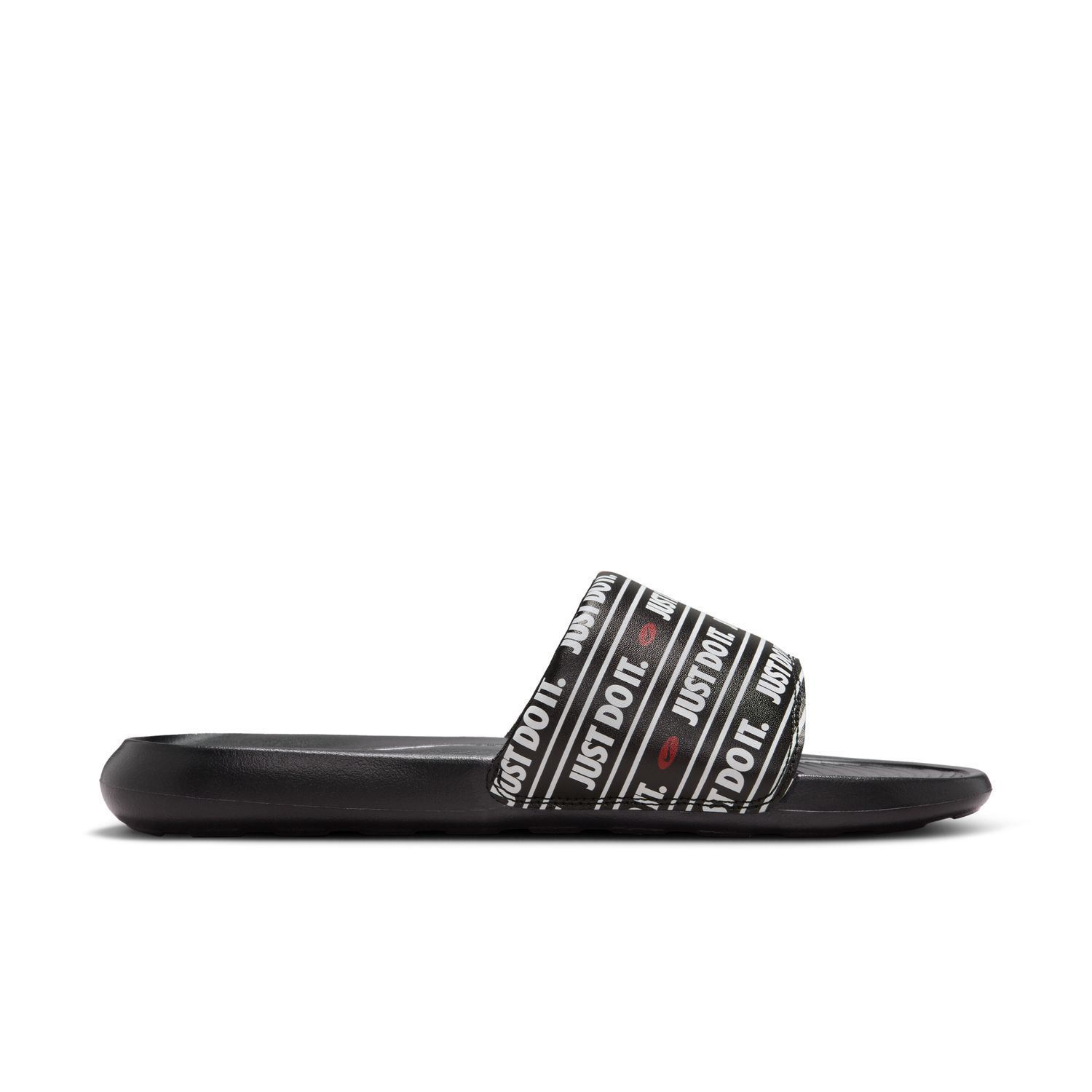 Nike Victori Printed Slide Sandal Men's Black/Red photo 4
